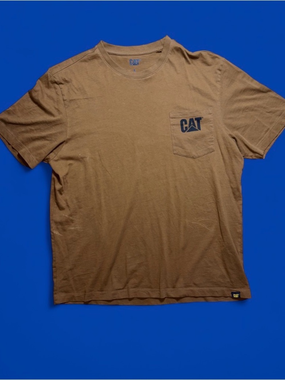 CAT Pocket Tee in Brown